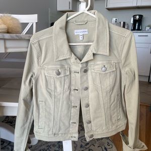 Sage green color Loft denim jacket Size S